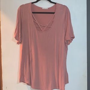 Strappy Pink Maurices Top